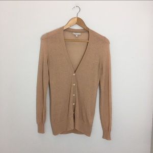 Banana republic Italian Yarn tan Cardigan Sweater